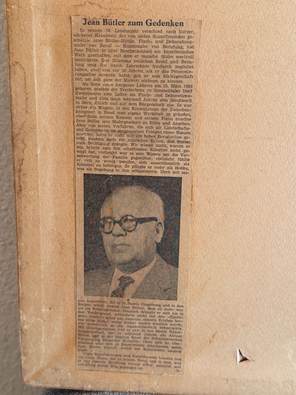 Dipinti: Jean Bütler Original Gemälde – Usato da Basel venduto da PAUL_ART 8