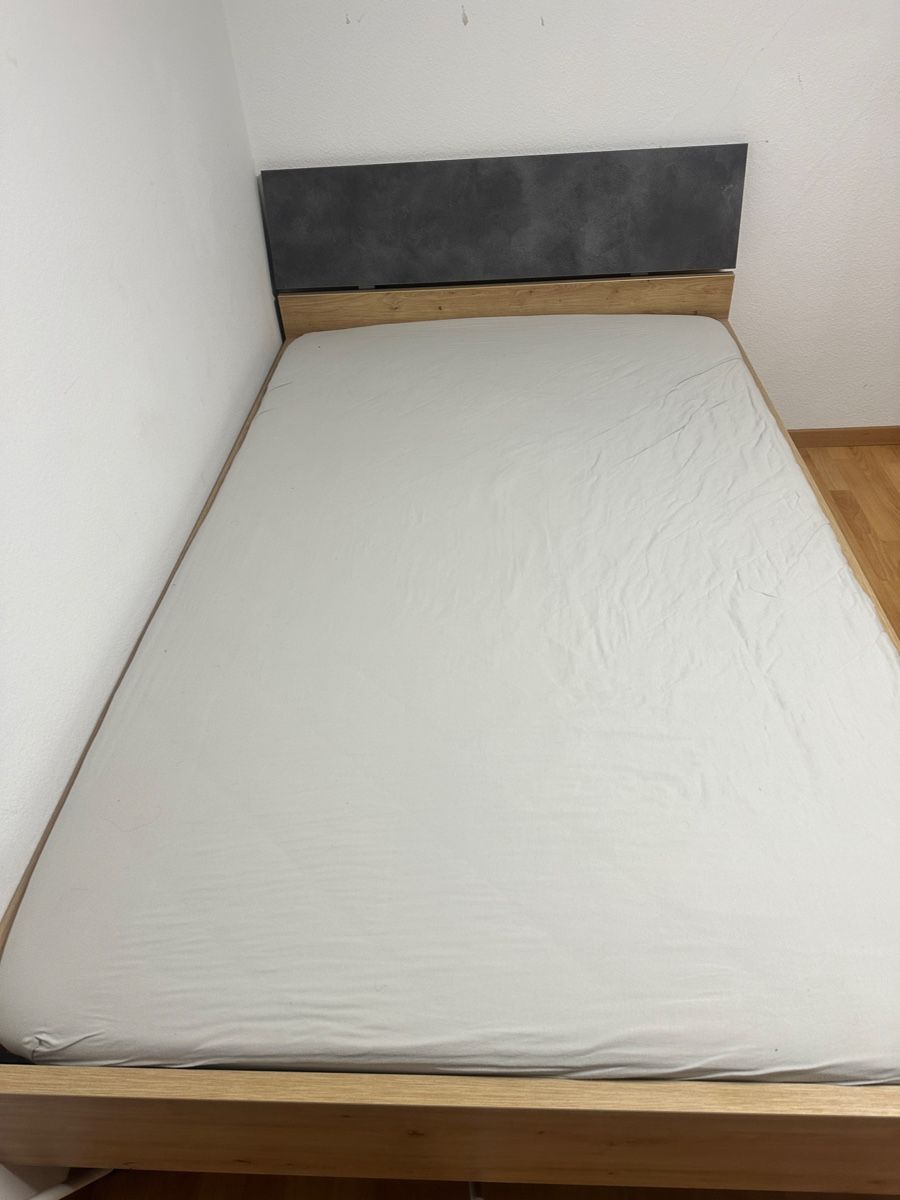 Letti: Bett Holzoptik mit Kopfteil einteilig 120-200 cm – Nuovo (secondo la descrizione) da Rheinfelden venduto da bar_ccy7 1