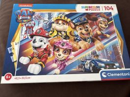 Puzzle Paw Patrol - The Movie, 104 Teile, komplett