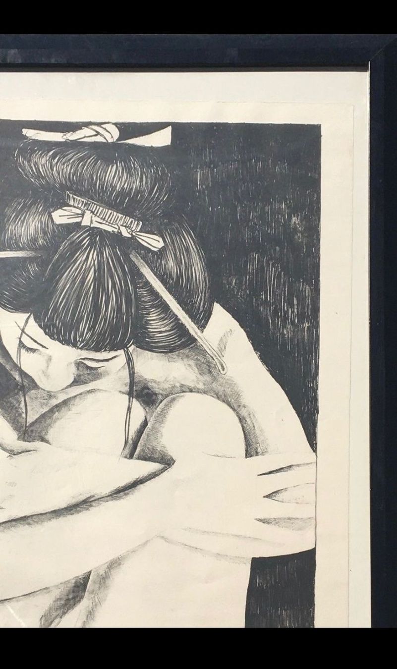 Grafica & Litografie: Bild Geisha Lithographie Signiert – Usato da Olten venduto da sportwelt 4