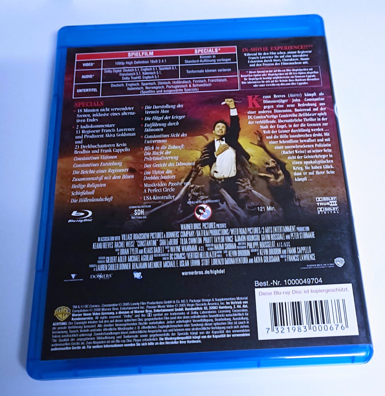 Alle DVDs: Constantine (2005) Keanu Reeves/Rachel Weisz - Blu-ray – Neu (gemäss Beschreibung) aus Köniz von Movieportal007 1