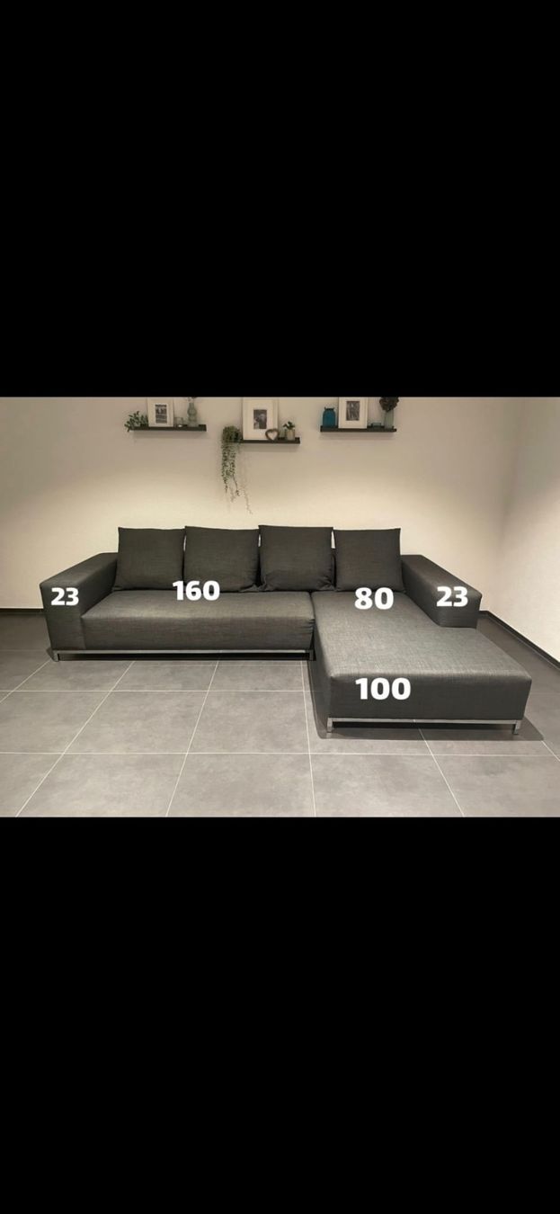 Divani: Graues Eck-Sofa, sehr bequem, Top Zustand! – Usato da Lyssach venduto da Markus62Schneider
