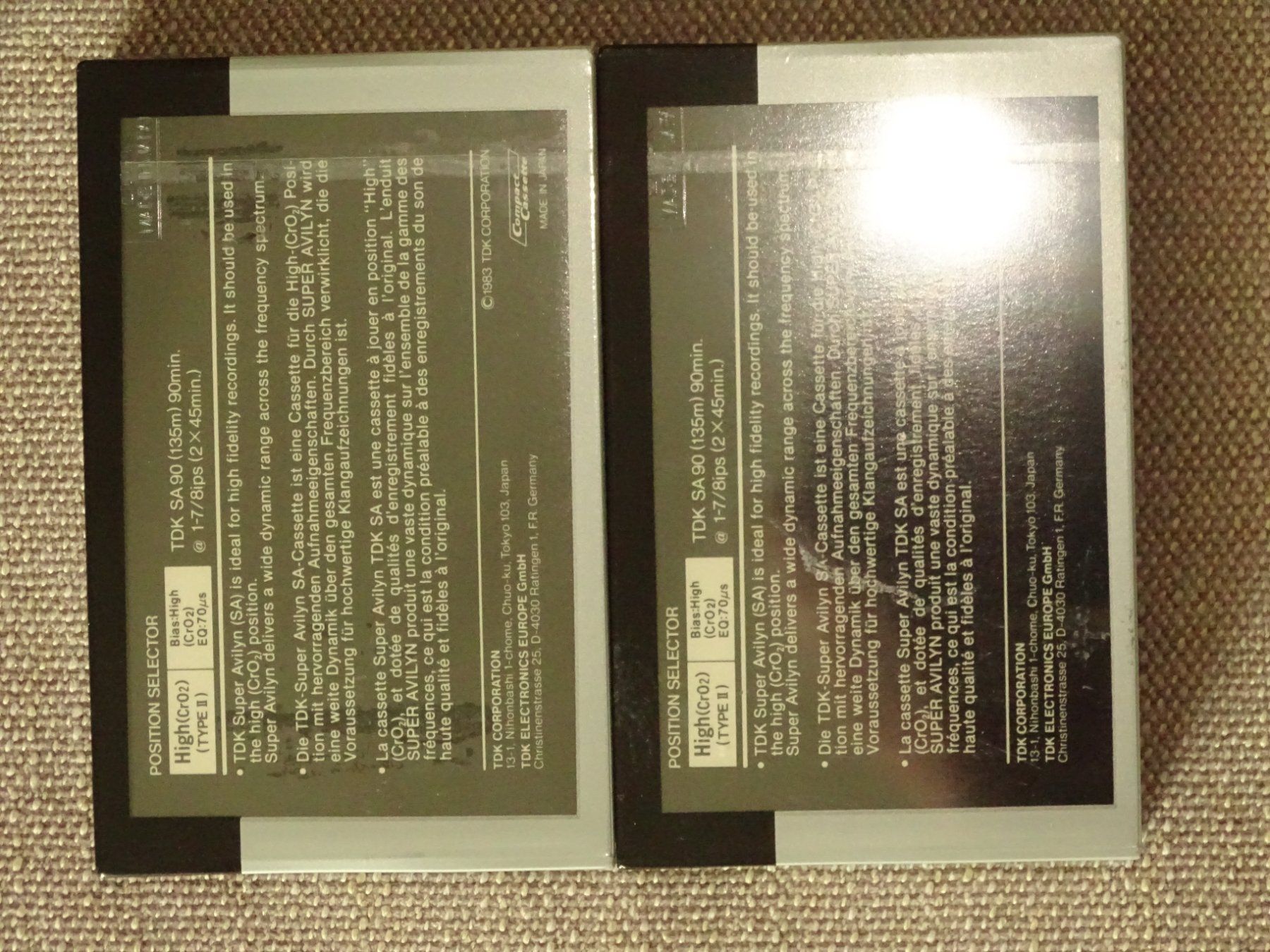 Musicassette: 2x TDK SA90 Chromedioxyd Tape NOS – Nuovo e nell'imballaggio originale da Hirzel venduto da Musicman03 2