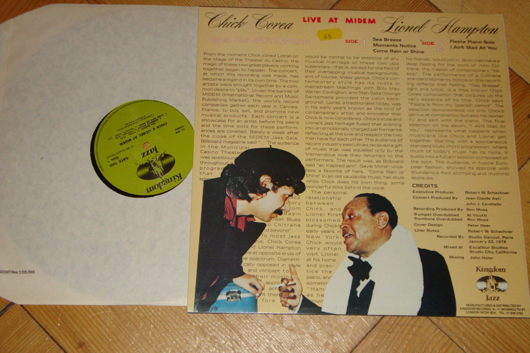 Dischi in vinile: Chick Corea & Lionel Hampton - LIVE AT MIDEM - Jazz 1978 – Usato da Bern venduto da Uli_10_11 1