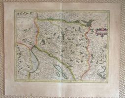 Kupferstichkarte Burgund Westschweiz von Mercator