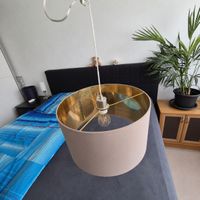 Hängeleuchte Lampe Beigegold gebraucht 