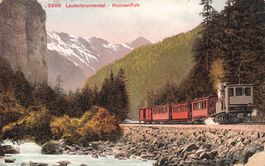 Lauterbrunnental BE Hunnenfluh bergbahn bahn