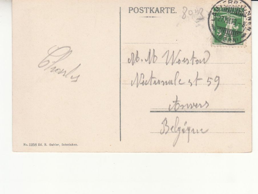 Cartoline postali: Lauterbrunnen 1913 – Usato da Bürglen TG venduto da StampGraf 1
