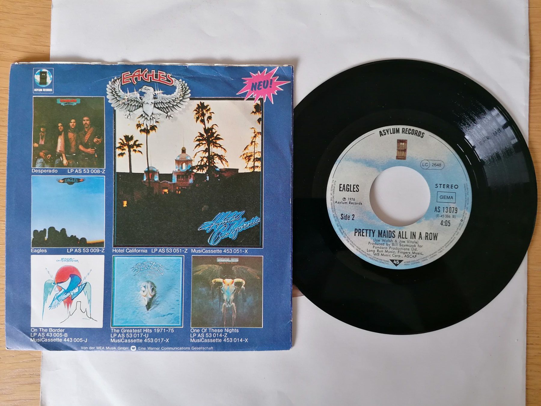 Dischi in vinile: Eagles -- Hotel California – Usato da Beinwil am See venduto da Funkthesizer 1