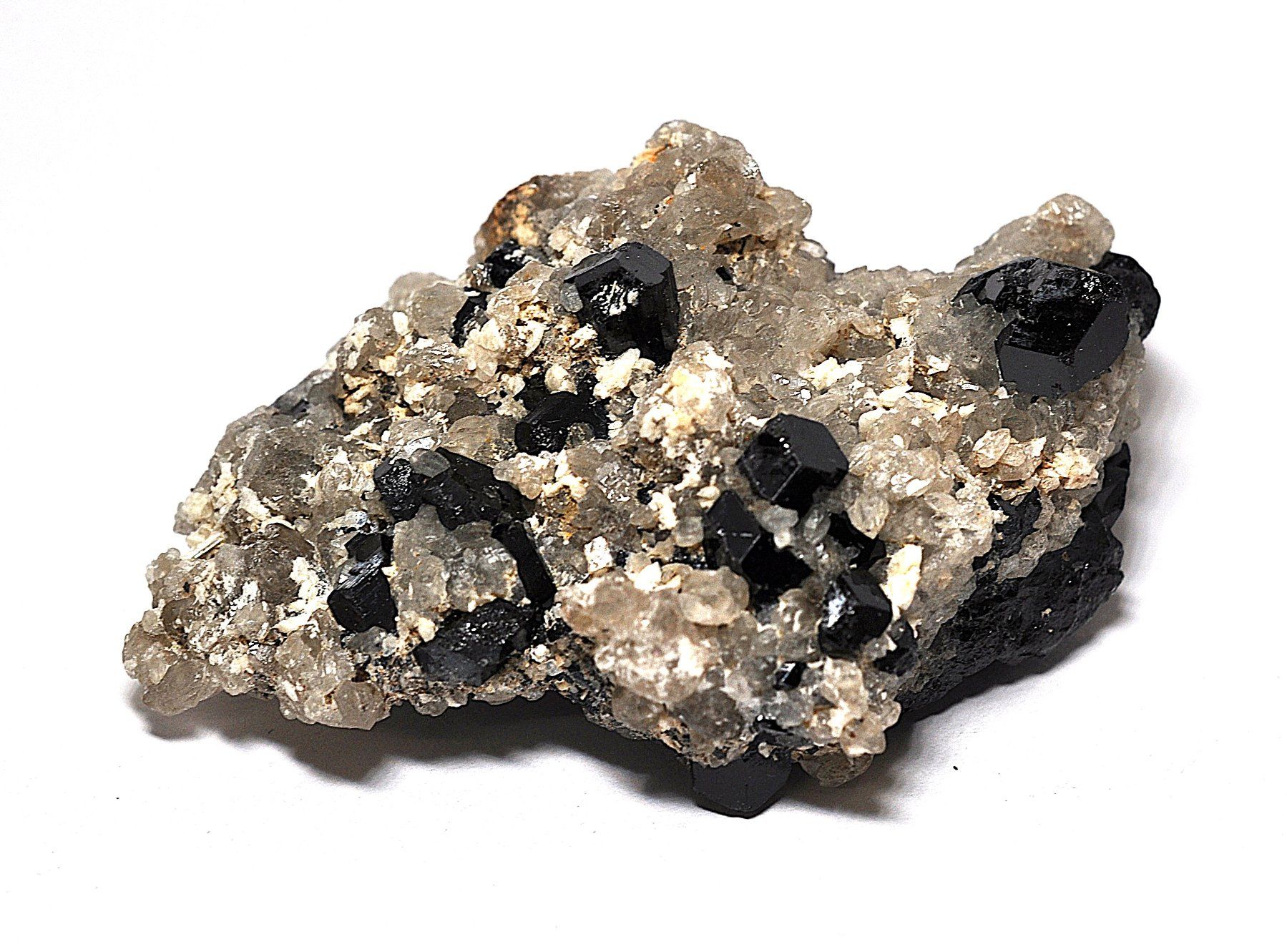 Mineralien & Heilsteine: Turmalin auf Bergkristall aus Namibia – Neu (gemäss Beschreibung) aus Grabs von Fadenquarz