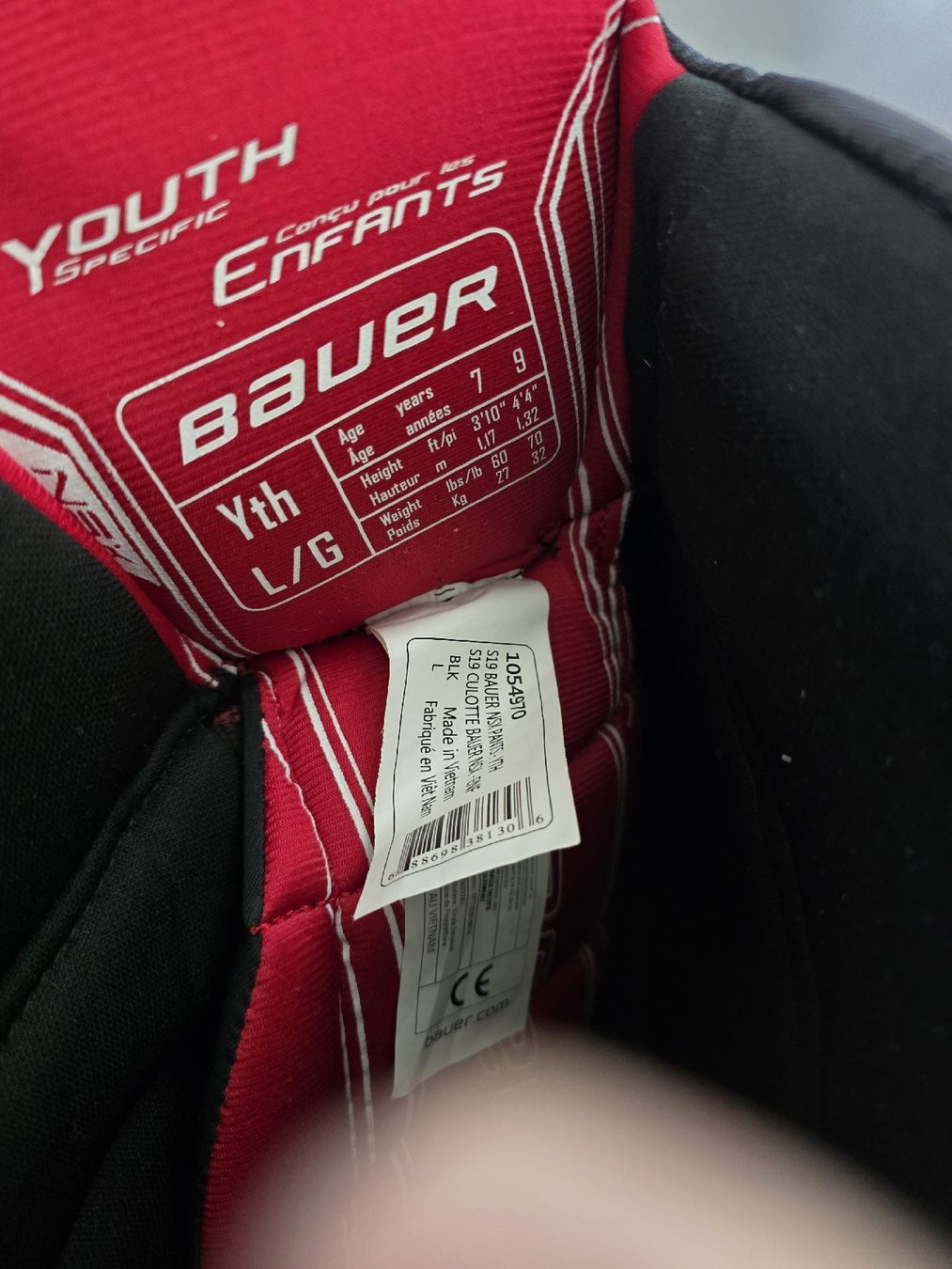 Protezioni & Imbottiture: Cuissette bauer youth L/G – Nuovo (secondo la descrizione) da vallon venduto da Djsubway 1