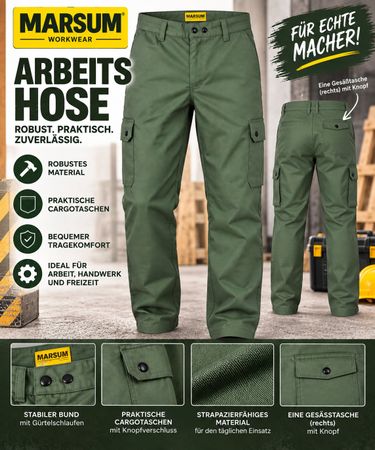 MARSUM Arbeitshose – Cargo Workwear Gr. 60