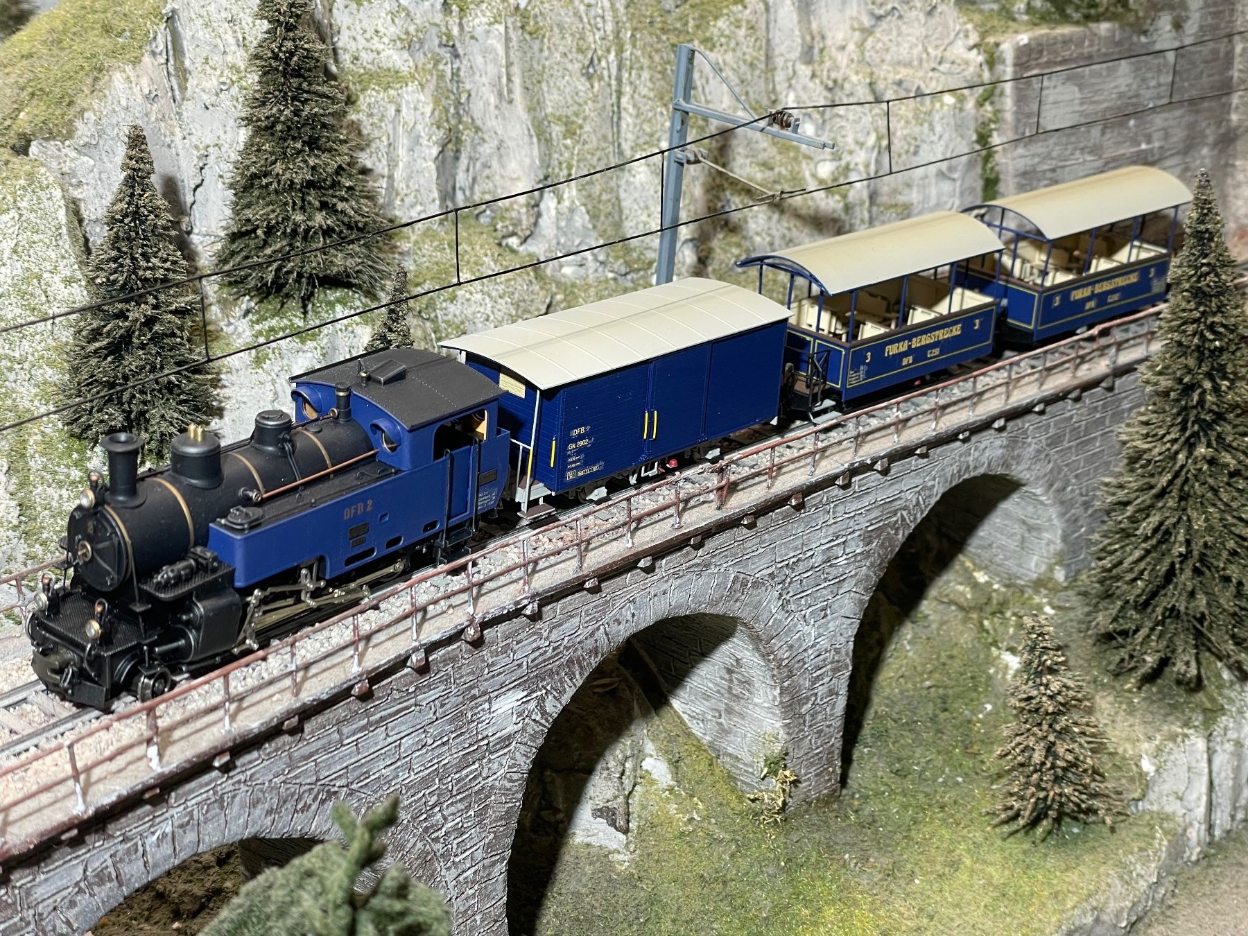 Ferro-suisse Modellini di ferrovie: Ferro Suisse, HG 2/3, DFB, Set 2 – Nuovo (secondo la descrizione) da Krummenau venduto da ferrotech