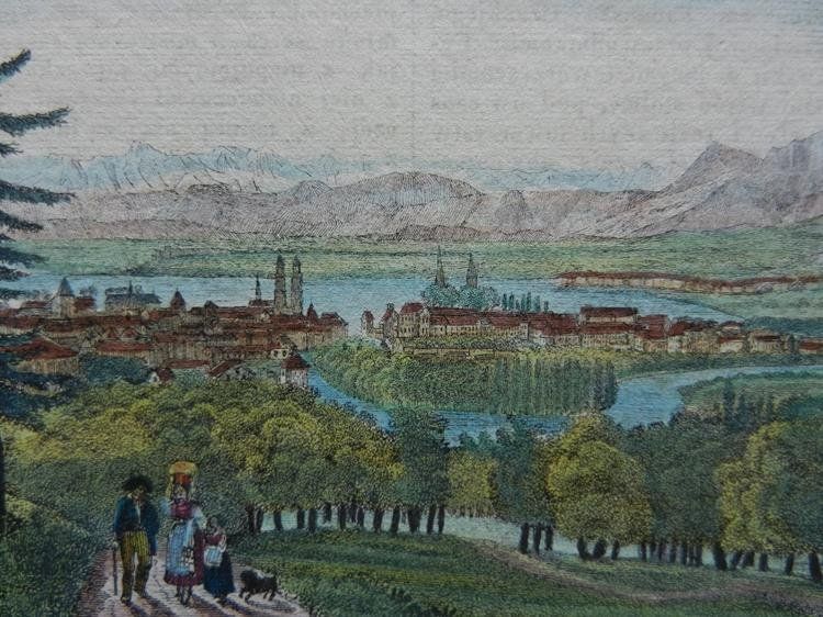 Incisioni: Zürich koloriert – Usato da Risch venduto da Rischli15 1