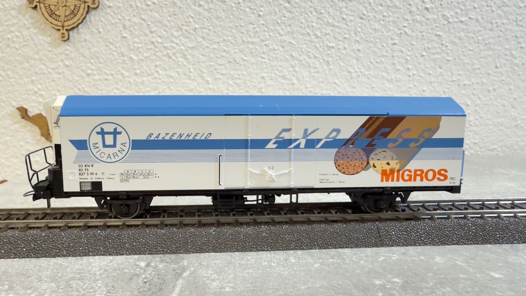 Roco Modellini di ferrovie: Roco Kühlwagen Migros H0 / DC – Usato da Schlieren venduto da rat_lq6b 1