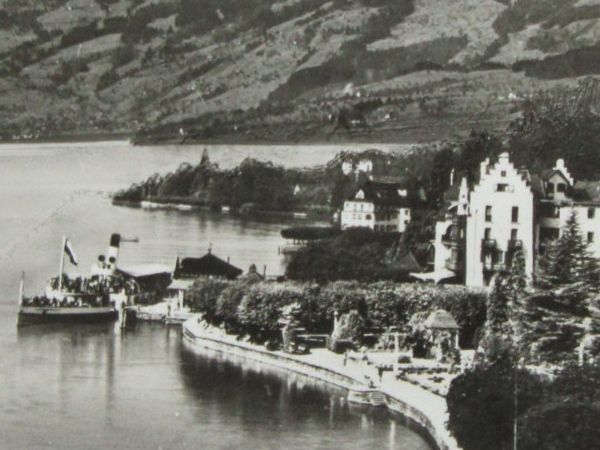Ansichtskarten: WEGGIS MIT PILATUS LU AK – Gebraucht aus Ettingen von Hausi4711 1