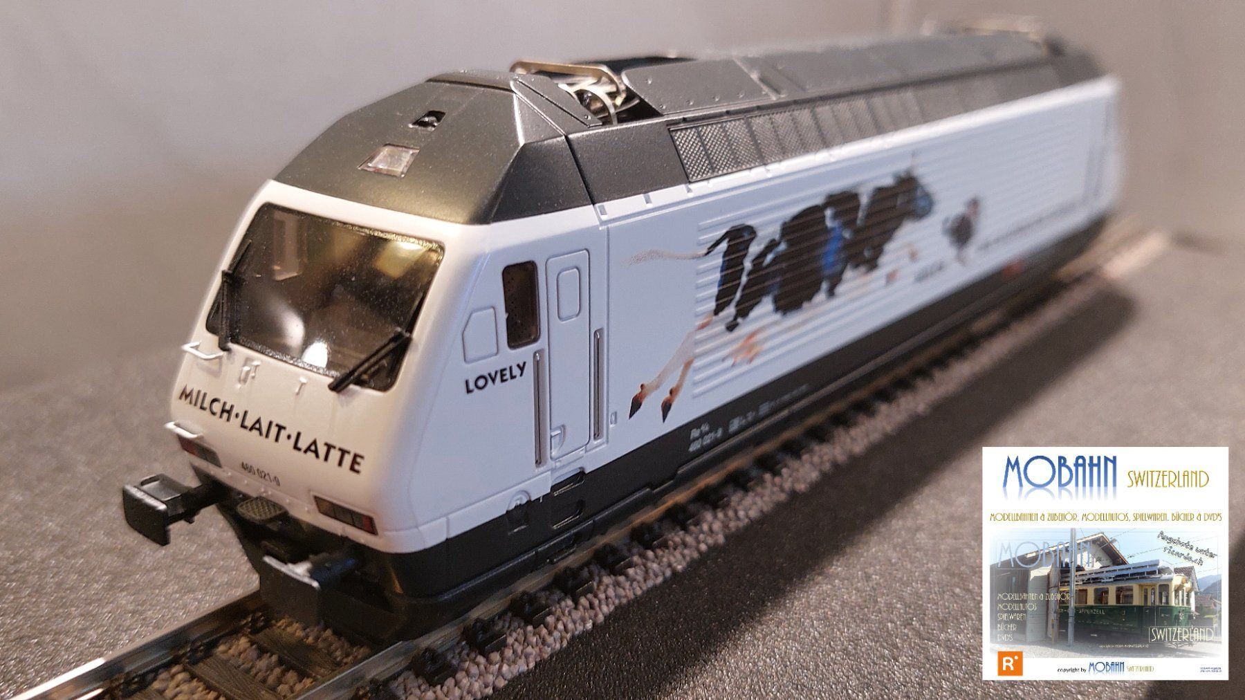 Hag Modellini di ferrovie: HAG 281 - Re 460 021-9 "LOVELY" der SBB – Nuovo e nell'imballaggio originale da Rotkreuz venduto da MOBAHN-1zu87 3