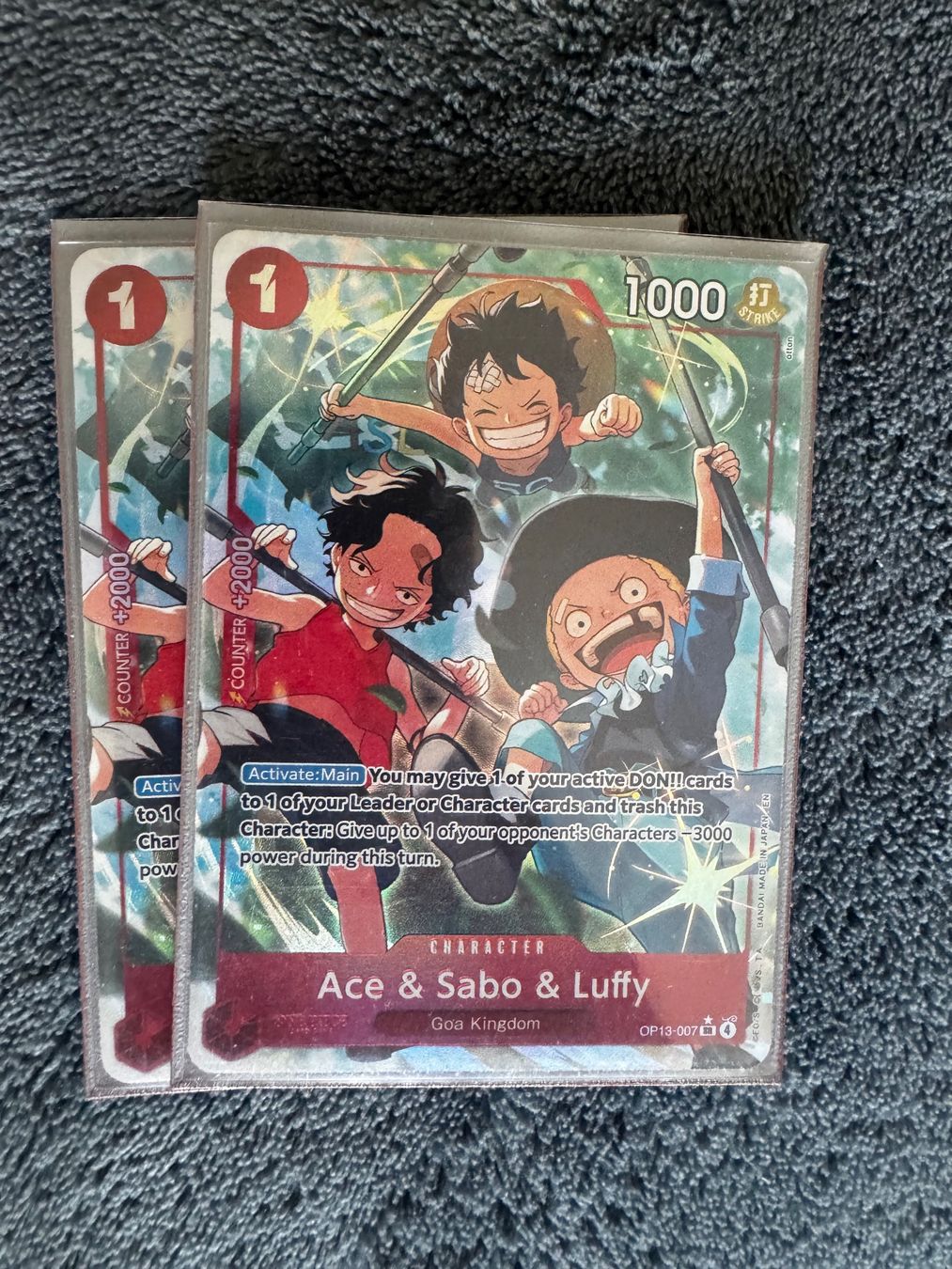 Bandai Carte collezionabili: Ace sabo luffy – Usato da Bern venduto da dan_r2zy