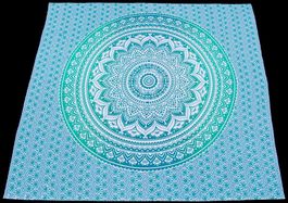 Schattentuch Mandala aus Baumwolle Decke Vorhang Tuch Deko