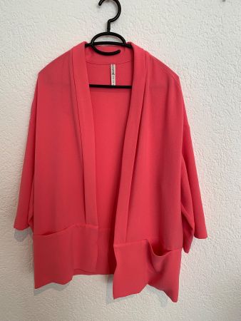 Stradivarius Jacke Kurzmantel Cardigan pink Gr. M
