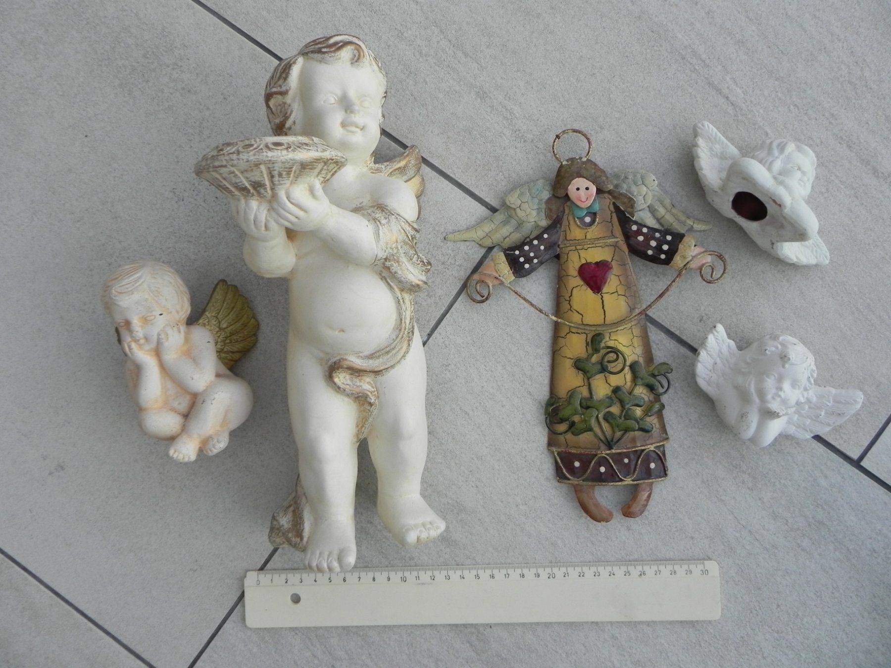 Statuette: Engel Figuren Deko, Shabby Chic Set 5 Stk – Usato da Stallikon venduto da pcerny16