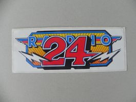 Abziehbild Aufkleber 35 Jahre alt Radio 24 Musik Nachrichten