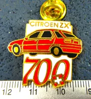 CITROEN ZX SCHWEIZ 700 AUTO PIN ENAMEL ROT