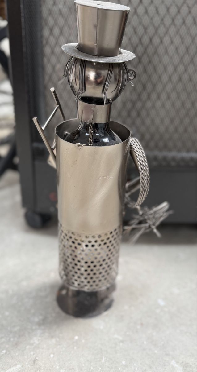 Portabottiglie: Metall-Flaschenhalter «Kaminfeger»  – Usato da Steinach venduto da Bonita007 1