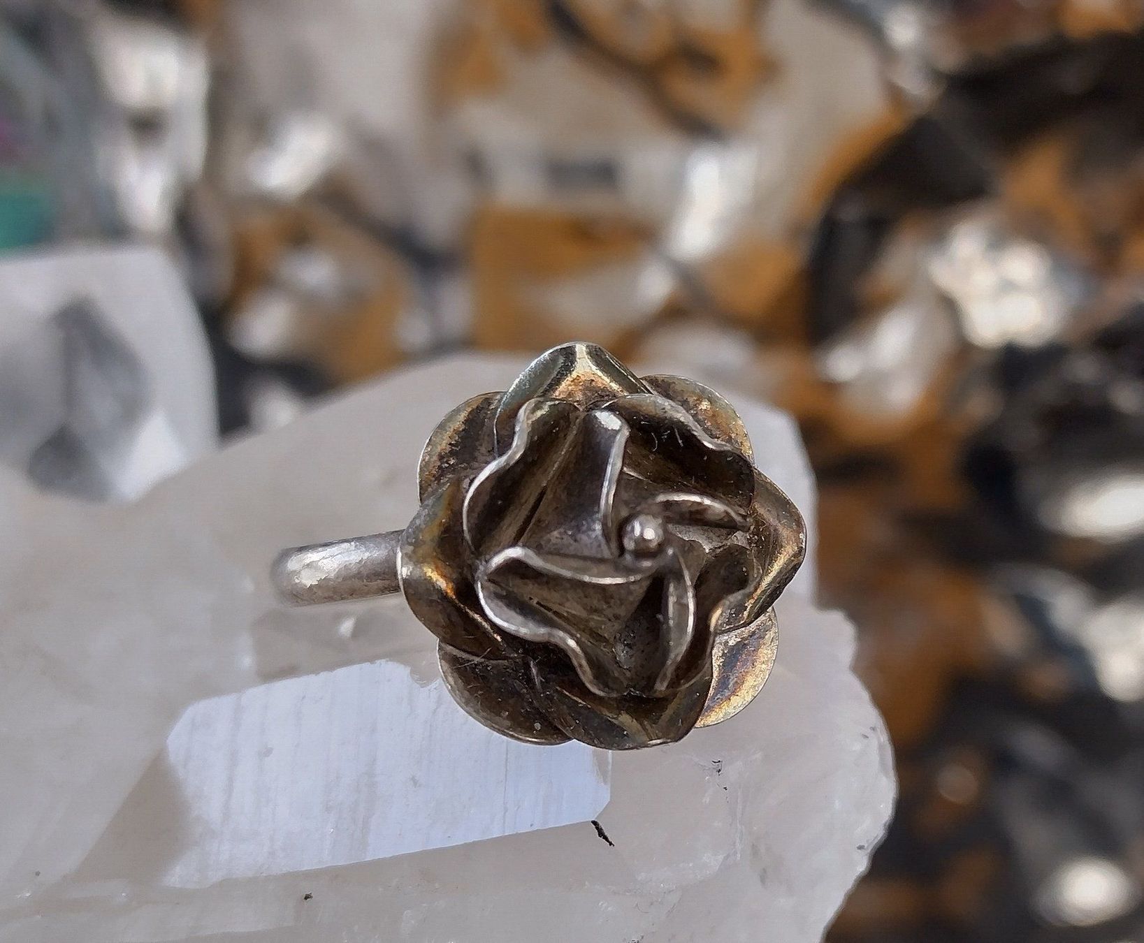 Ringe: ROSE RING IN 925 SILBER – Gebraucht aus Romanshorn von BoutiqueA