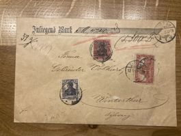Historischer Brief aus Winterthur, Rarität für Sammler!