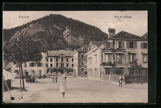 Cartoline postali: AK Fleurier, Rue du Collège – Usato da Berlin venduto da bartko-reher