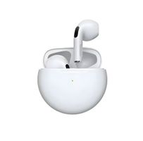 Bluetooth Air Pro 6 TWS Wireless Earphones (White)