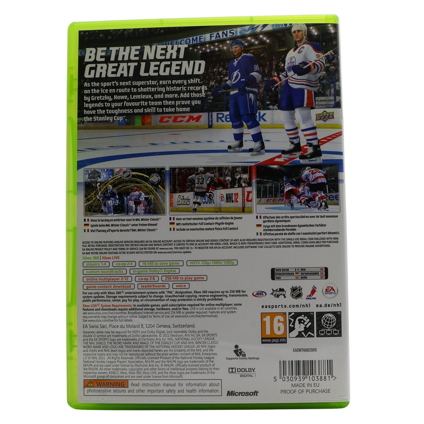 Giochi: NHL 12 - XBOX 360 – Usato da Paudex venduto da dindeboy 1