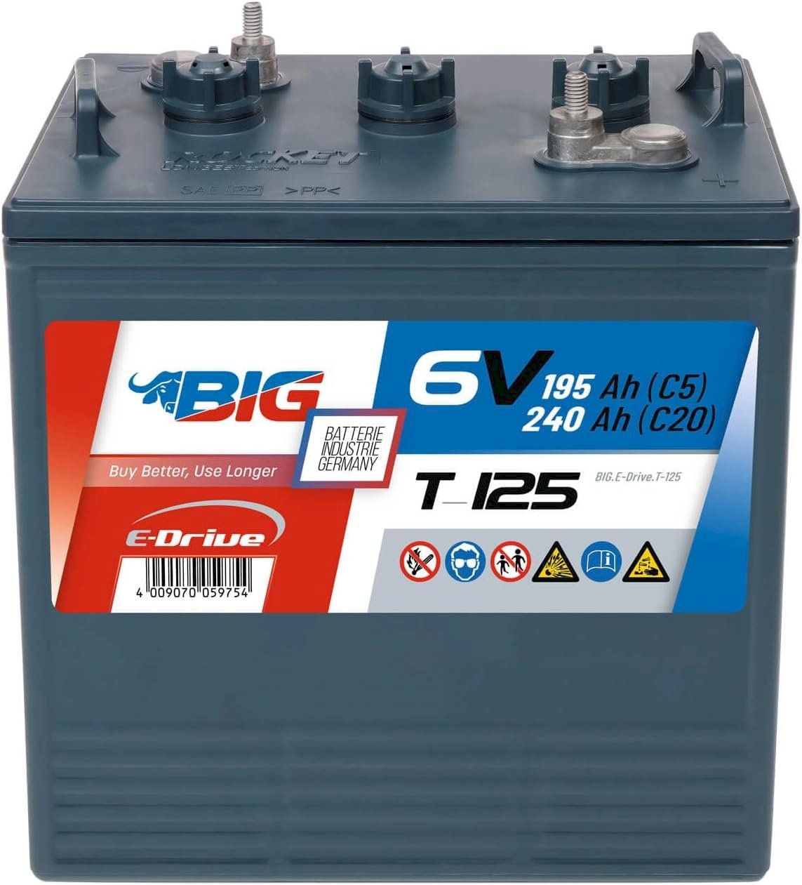 Akkus & Batterien: BIG E-Drive 6V 240Ah Traktionsbatterie – Neu und originalverpackt aus Bottighofen von zaap