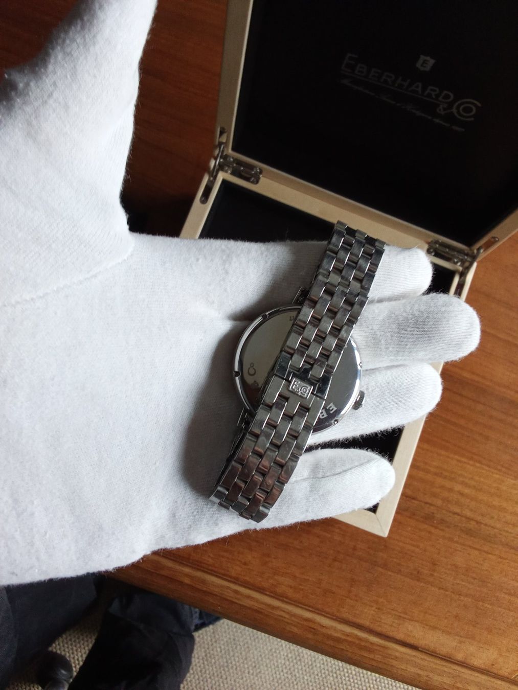 Eberhard & Co. Uhren: Eberhard Co 8 Jours Handaufzug Ref. 21017 Full Set / Fullset – Gebraucht aus Siblingen von Jayuah 5