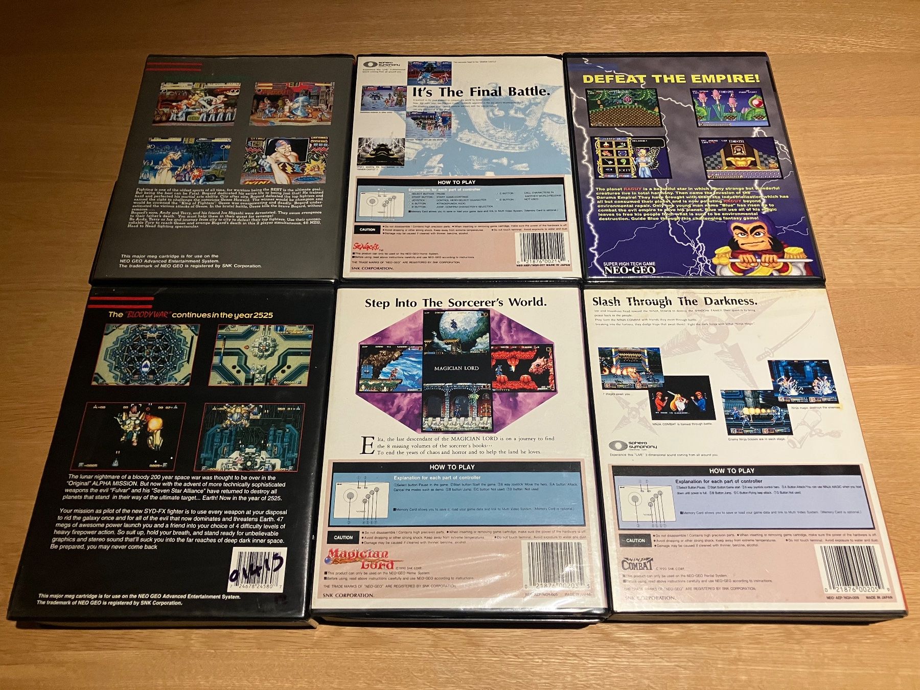 Snk Giochi: 6 jeux Neo Geo AES US Original – Usato da Alle venduto da Stu8 1