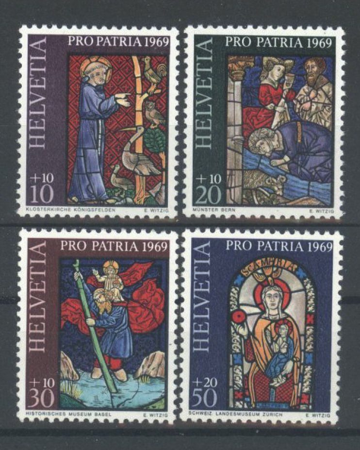 Alle Briefmarken: 1969, Pro Patria ** – Gebraucht aus Willisau von Vollstempel