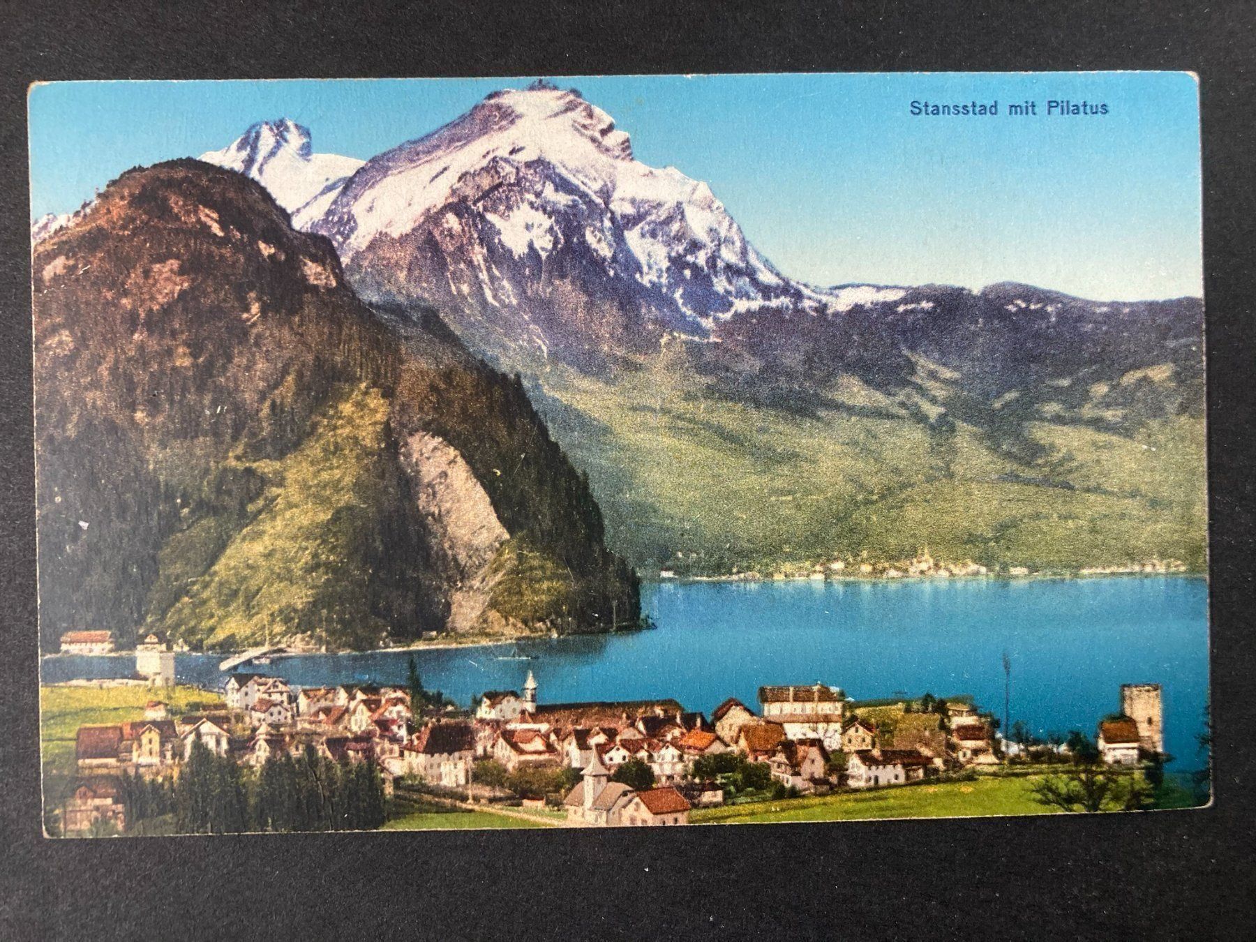 Cartoline postali: AK Stansstad mit Pilatus – Usato da Mirchel venduto da buecher_wurm