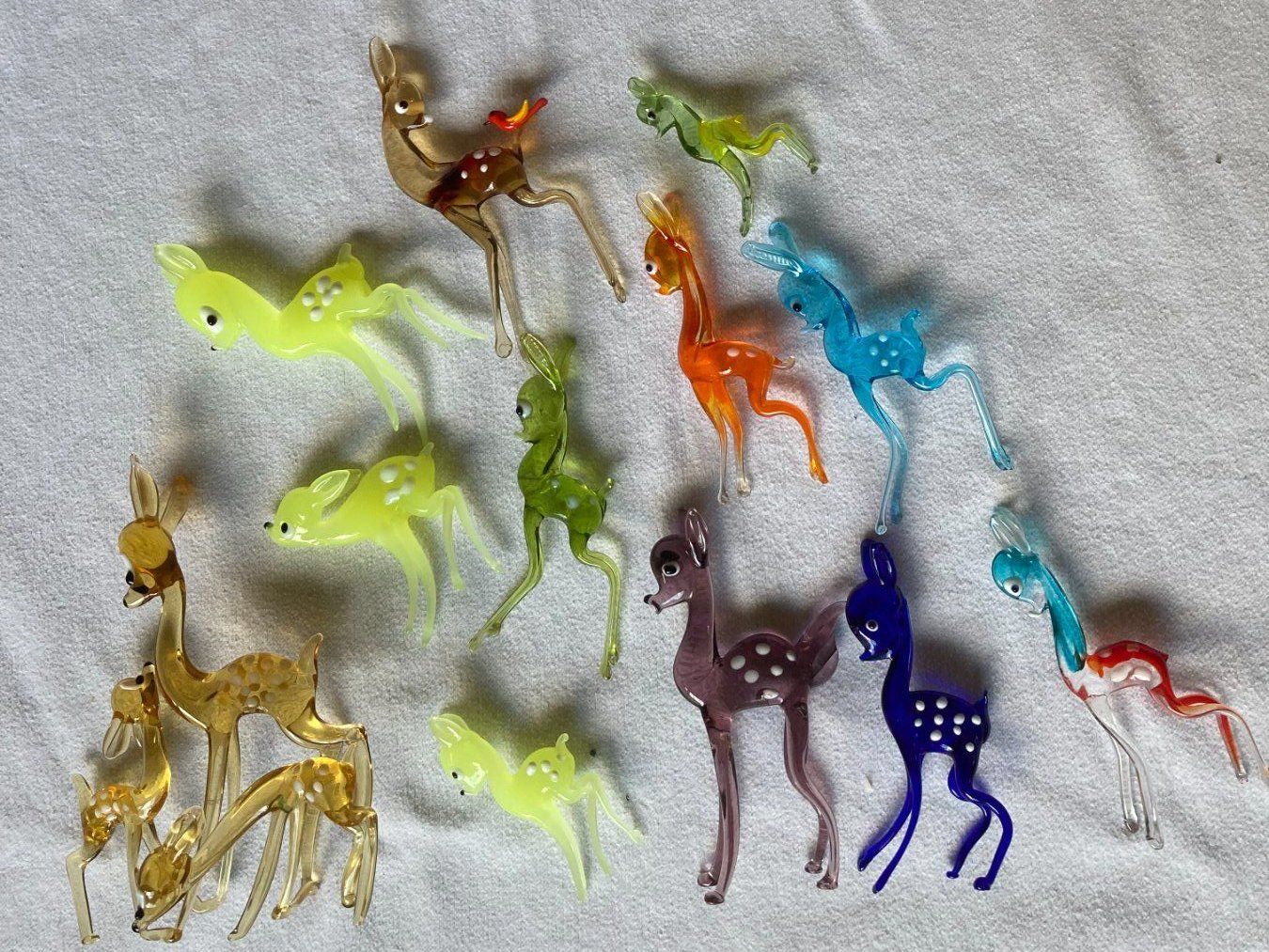 Murano Figuren: Hübsche Reh Glasminaturen 12 teilig – Gebraucht aus Rickenbach Sulz von bea_7ssd 1