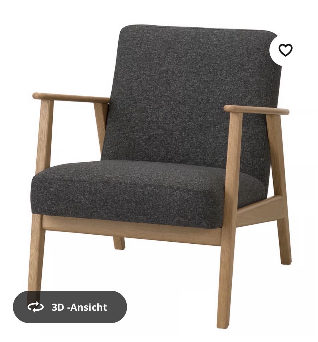 Ikea Poltrone: IKEA Ekenäset Sessel dunkelgrau – Usato da Steffisburg venduto da ThymusVulgaris 7