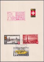 1942, B15+B16 ERSTTAG auf PTT-Blatt, sehr sauber, Kat: 250.-