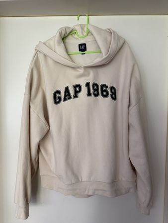 GAP 1969 Hoodie - Cream, Size M - Cozy and stylish!