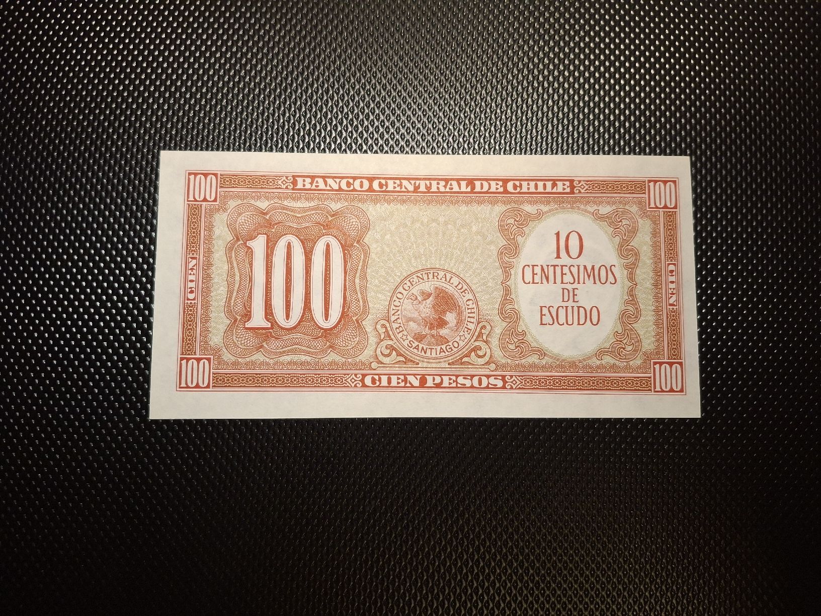 Banknoten: 100 Pesos Banknote Chile Banco Central de Chile. – Gebraucht aus Geroldswil von Antica01 1