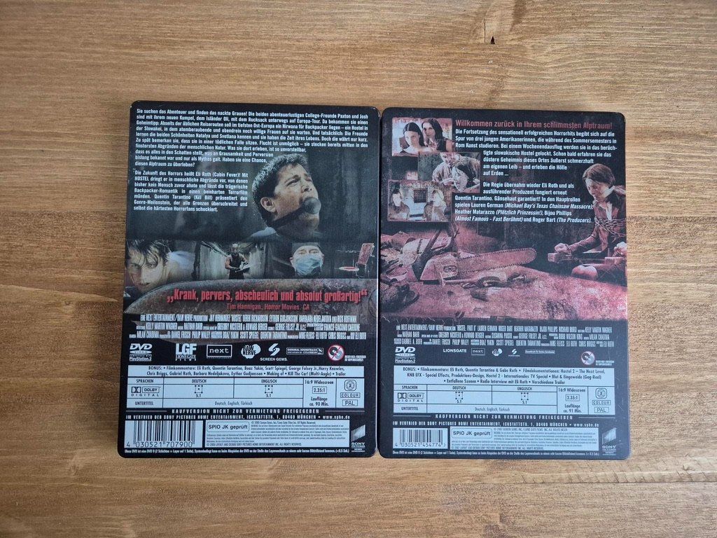Tous les DVDs: Hostel 1 & 2 Extended Version - Uncut Steelbook DVDs – D'occasion à Luzern par fairflip 1