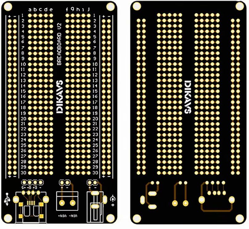 Componenti elettronici: PCB Through-Hole Prototype Board Lochrasterplatine 105x55mm – Nuovo e nell'imballaggio originale da Illnau venduto da diy-shop