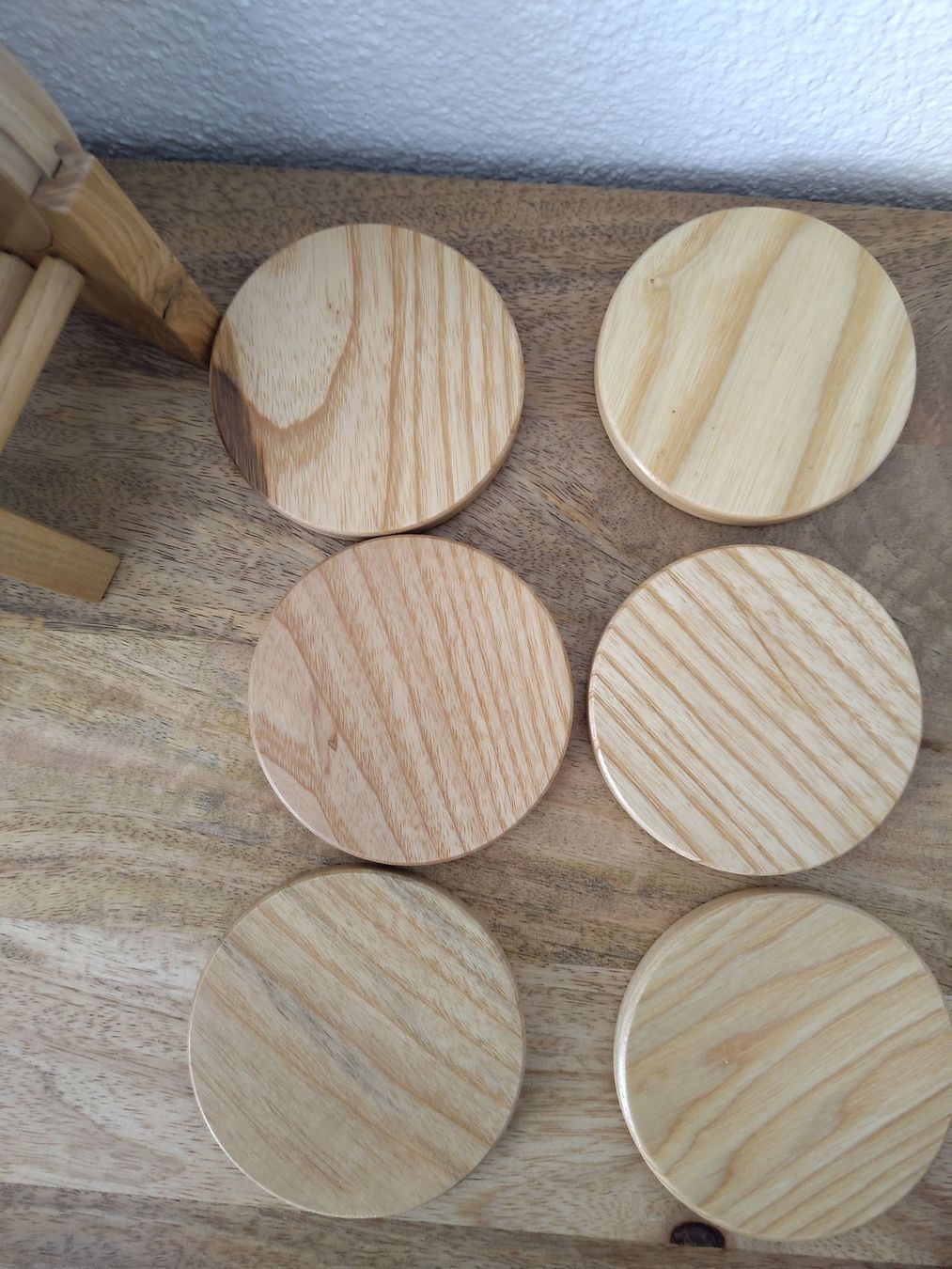 Sottobicchieri: 6x Glas-Untersetzer Holzfass Fässchen Set – Nuovo (secondo la descrizione) da Wangen SZ venduto da scherpa1 7