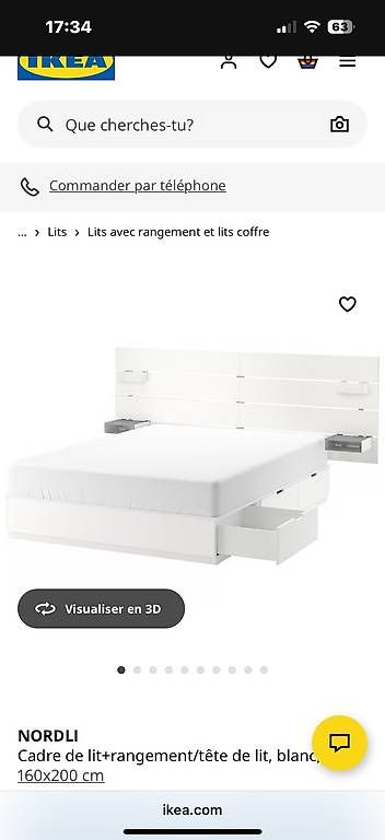 Lits: Lit 160x200 – Neuf avec emballage d'origine à St-Maurice par kathyly