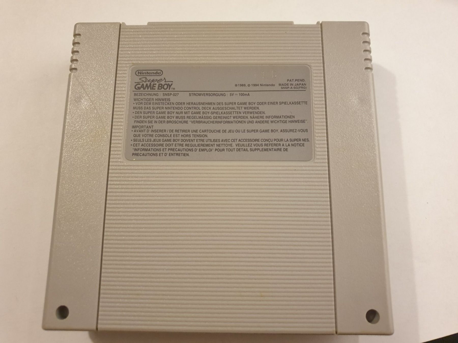 Nintendo Konsolen: Super Game Boy Adapter – Gebraucht aus Rain von  1
