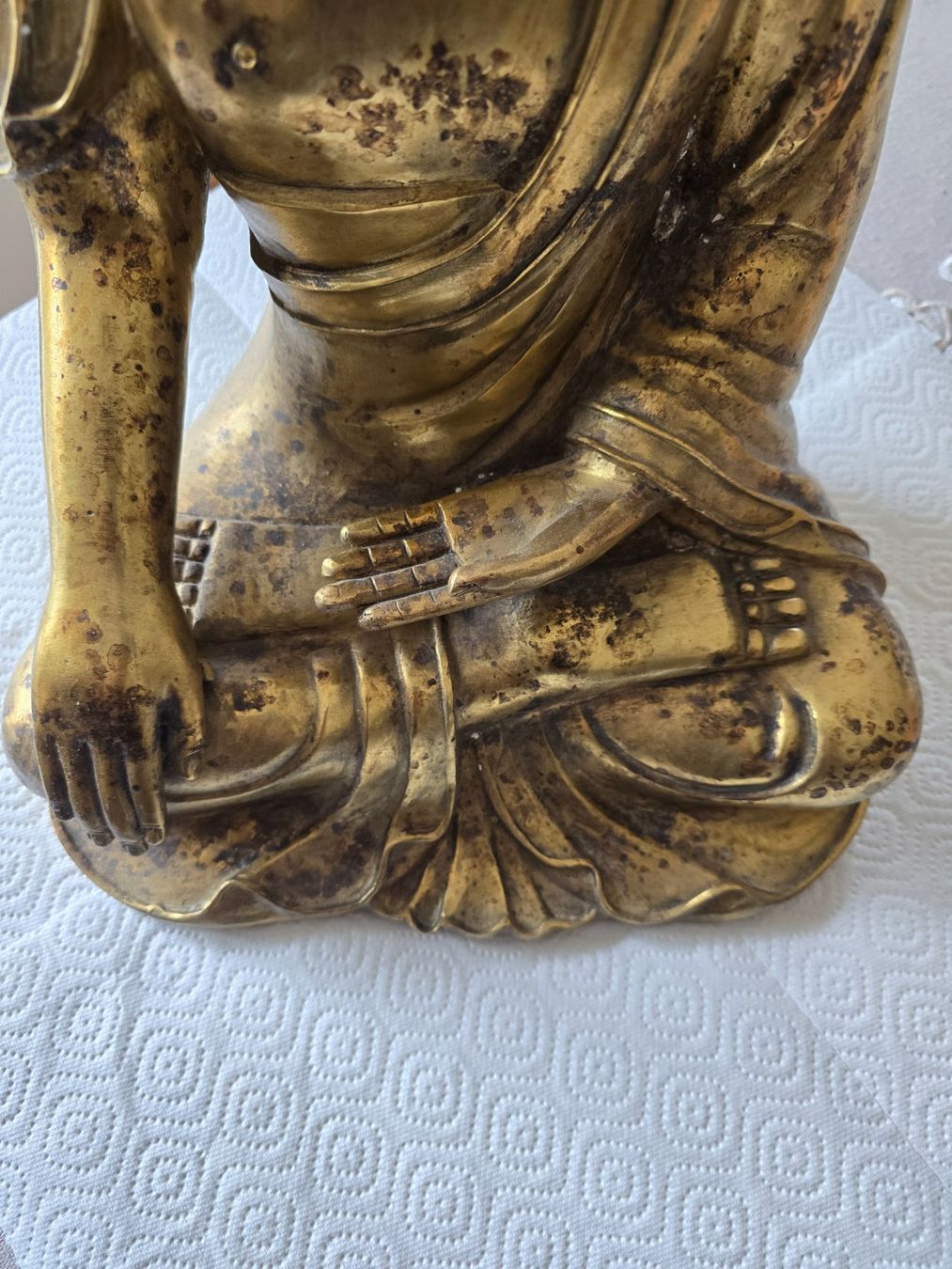 Statuette: Antike grosse Buddhafigur 45 cm – Usato da Bottmingen venduto da sandy_2 3