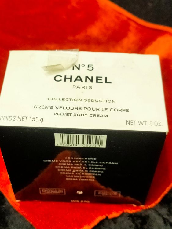 Chanel no 5 creme best sale velours pour le corps